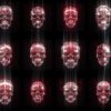 Techno-Robot-Red-Halloween-Skulls-Pattern-VJ-Loop-Z16-autnej-1920_001 VJ Loops Farm