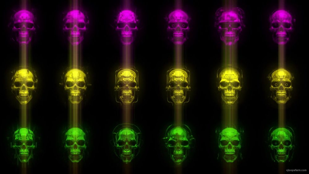 vj video background Tricolor-Halloween-Skulls-Pattern-VJ-Loop-Z23-horpb9-1920_003